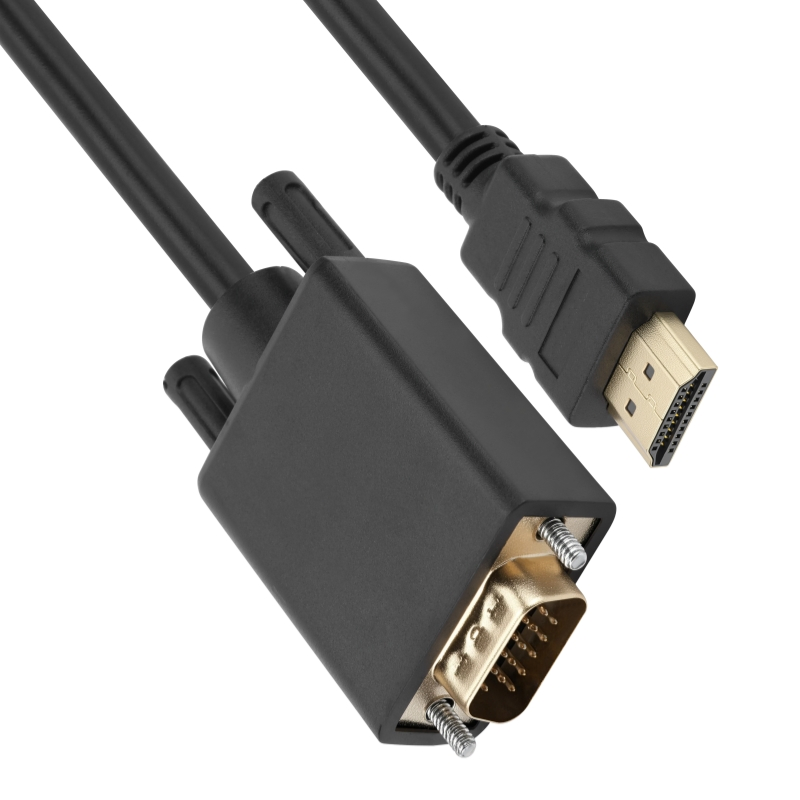 Кабель HDMI-VGA 1080P, 1.5 м