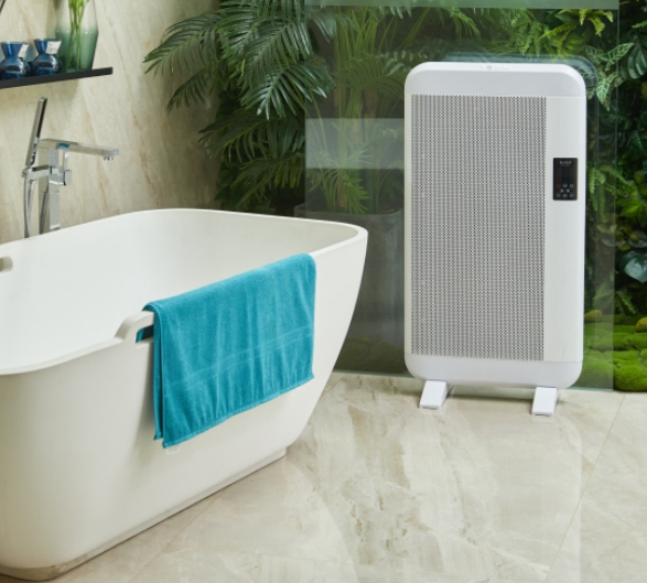 Fast Heating 2200W Waterproof Heater Portable Wall or Moving Room Electric Air Electric Heater for Space Warmth