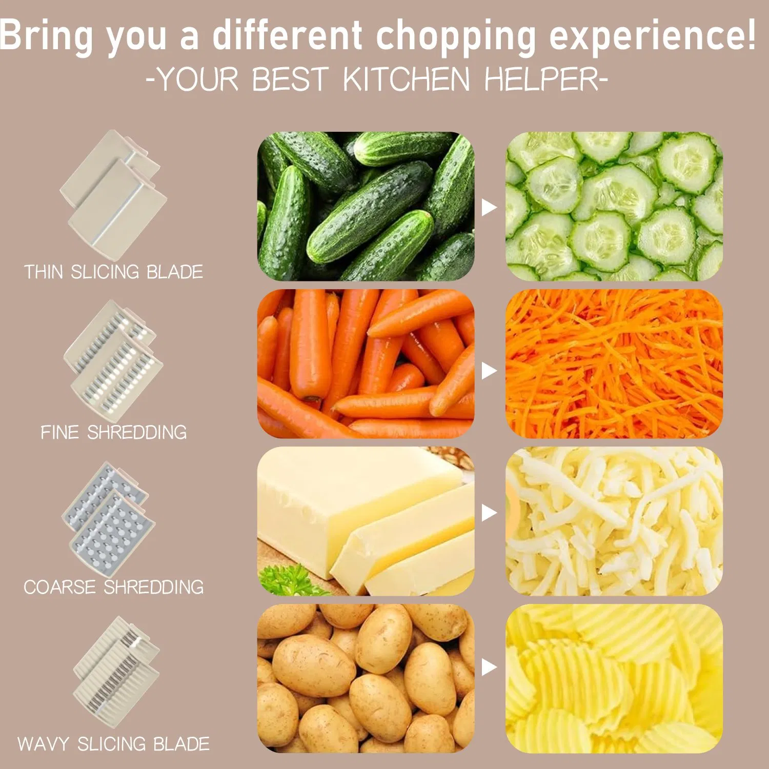 Тёрка для овощей и сыра 3-в-1, нержавеющая сталь