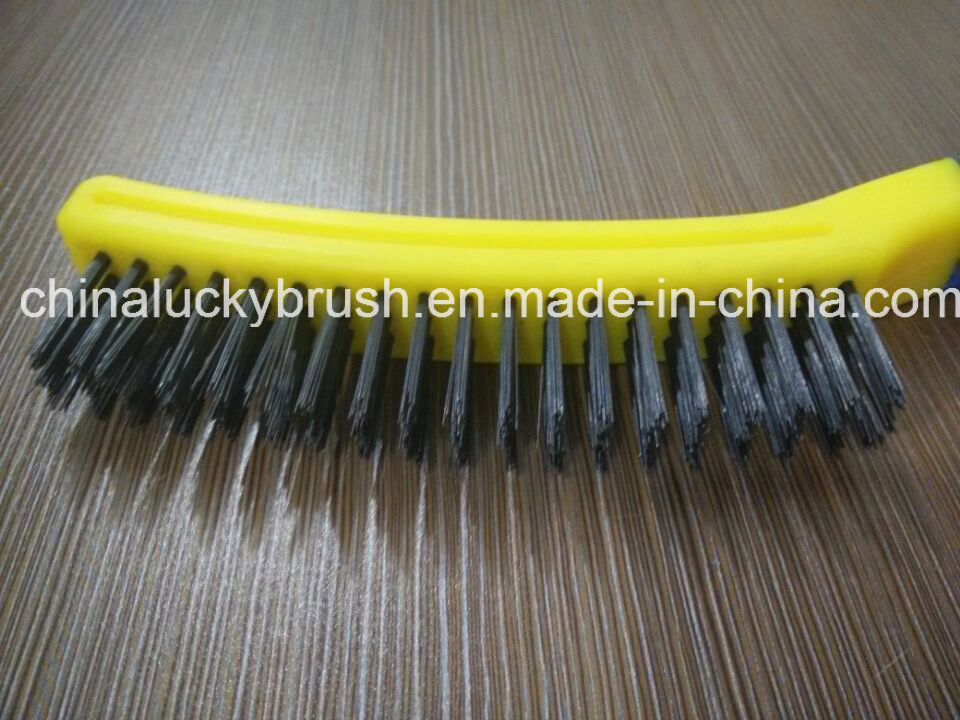 Double Colour Steel Wire Barbecue Equipment Brush (YY-506)