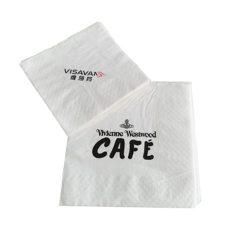 Premium Paper Tissue Napkins Customized Logo Disposable Restaurant Napkins Serviette Paper