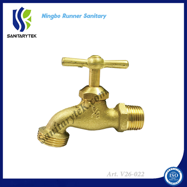 American Type Sand-Casting Brass Bibcock (V26-022)