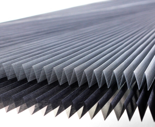 Polyester Pleated Mesh 3.20m Height 16mm Plisse Net Factory Mosquito Net Polyester Baby Plisse Net