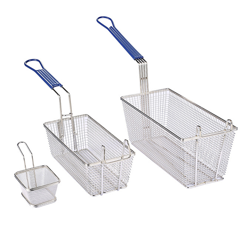 Kitchen Stainless Steel Strainer Wire Mesh French Fries Frying Basket