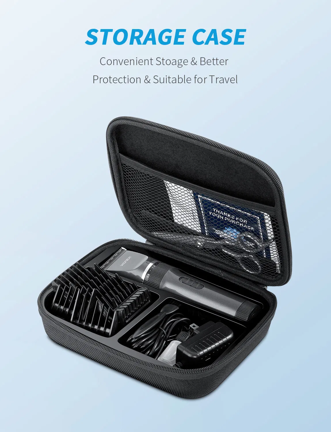 Rechargeable Hair Clippers Electric Hair Removal for Hotels & Rvs CE/CB/RoHS/FCC Certifiedfree Spare Parts
