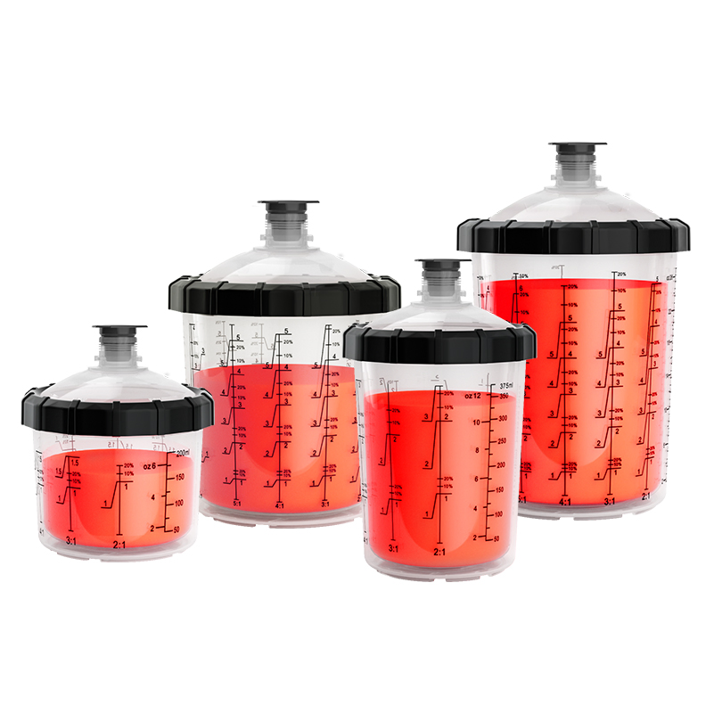 Spray Gun Pot Disposable Paint Mixing Cup 3.3, Suitable for Various Joints