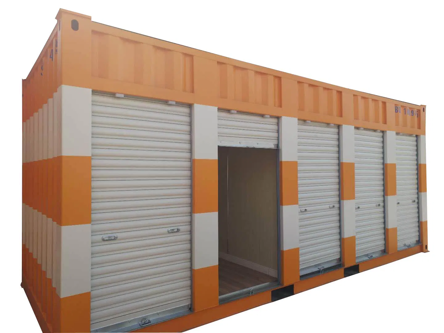 ISO Container Modified 20FT Used Steel Cargo Storage Container with Garage Doors