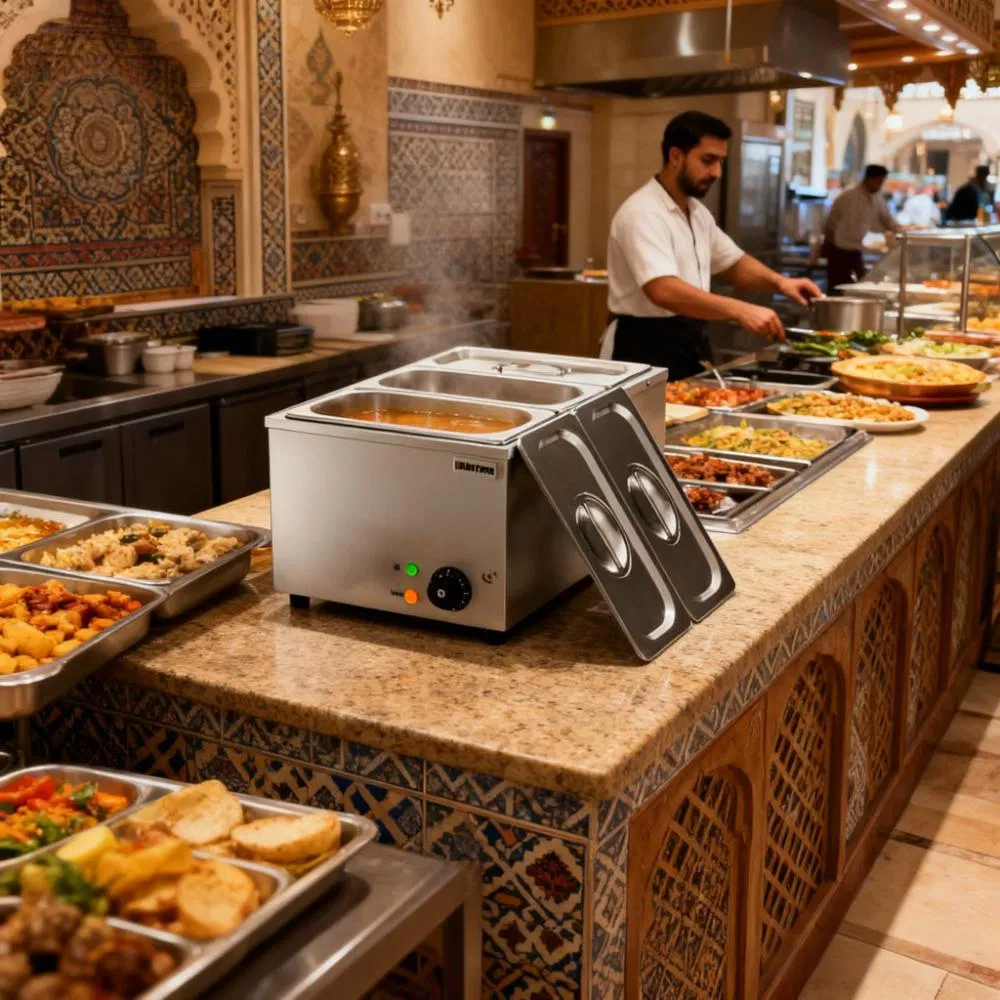 Heavybao UAE Turkey Middle East Buffet Catering Electric Commercial Food Warmer Bain Marie
