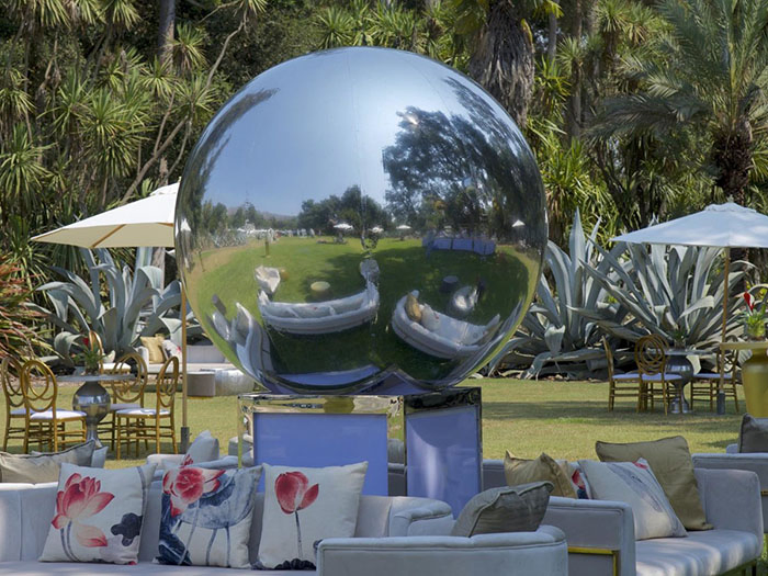 Inflatable Metallic Spheres Mirror Balls for Stage Party