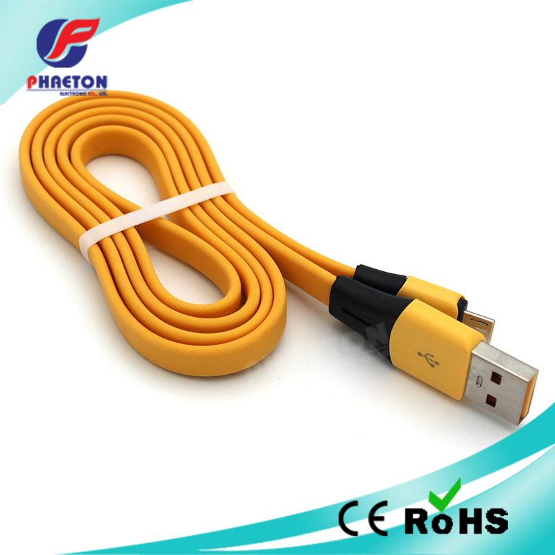Super Fast Flash Phone Charger Flat Cable Type C Lightning Micro Data USB Charger Charging Cable