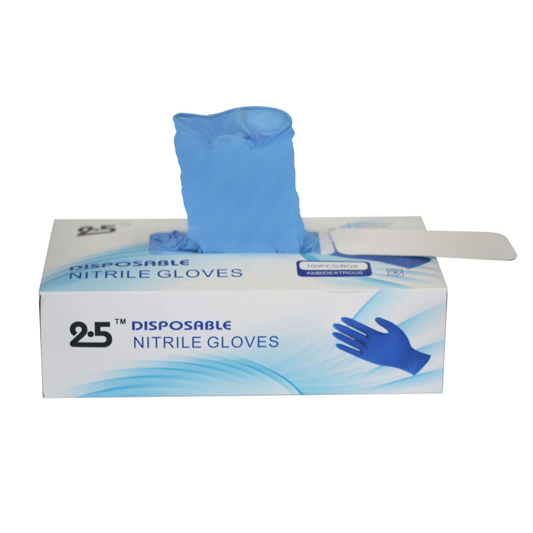 China Wholesale Sanitary CE En374 En455 Food Grade Disposable Food Grade Exam OEM Nitrile Glove with CE Certification