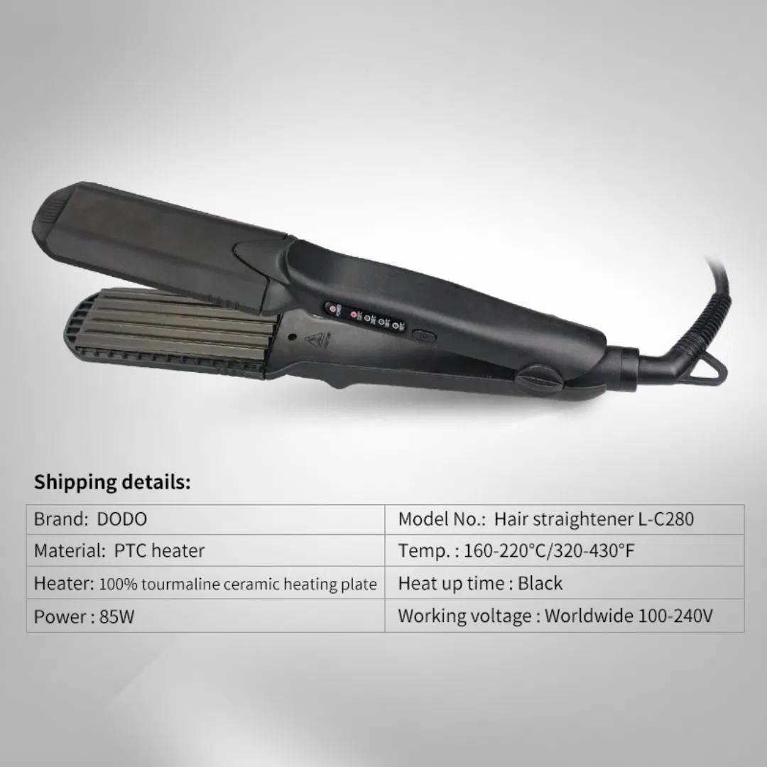 New Adjustable Temperature Quick Heating Ceramic Coating Dual Voltage LCD Display Hair Curler