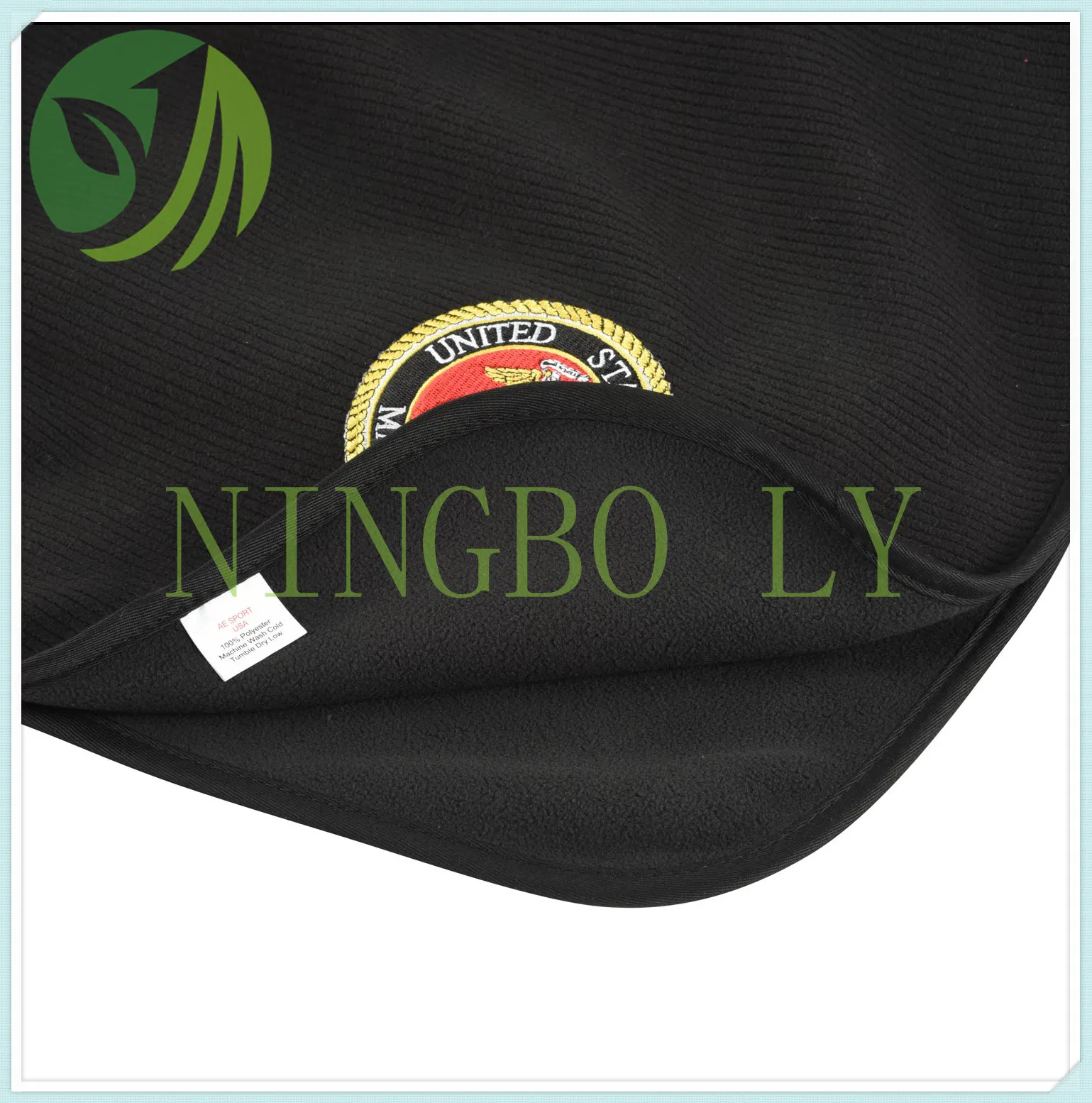 Blanket Whith Embroider Double Side Fleece