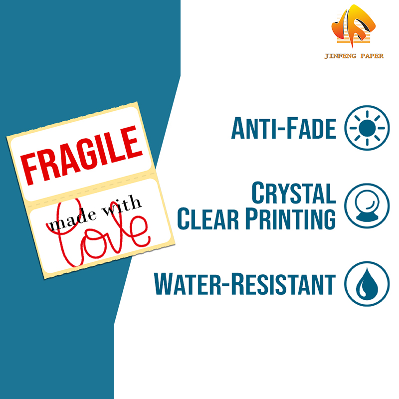 Direct Thermal Printed Label Self Adhesive Sticker Roll Barcode Thermal Scale Label