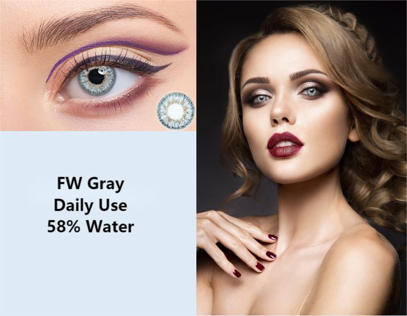 Free Shipping Daily Use Natural Beauty Pupil Blue Green Contact Lenses for Eye