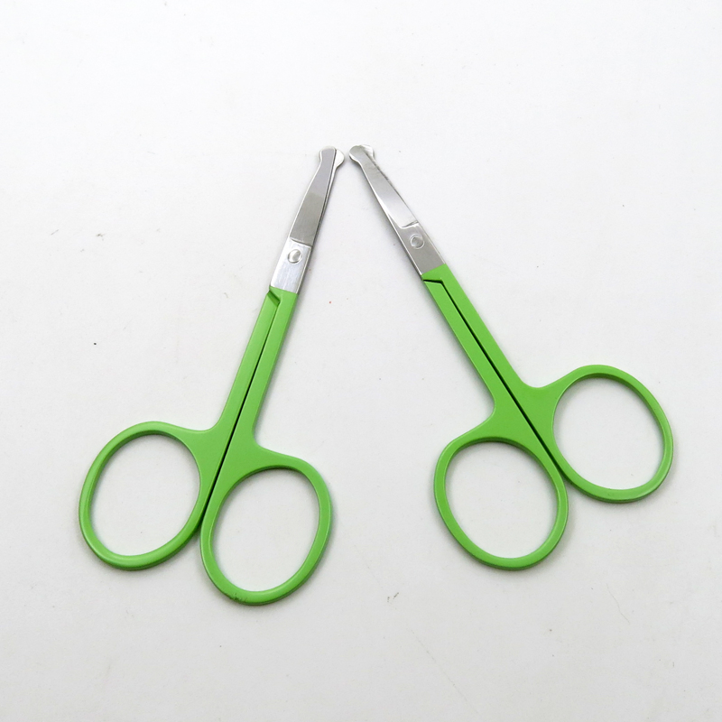 Stainless Steel Eyebrow Hair Trimming Colorful Beauty Makeup Nail Scissors Facial Trimming Tweezer Makeup Scissors Tool