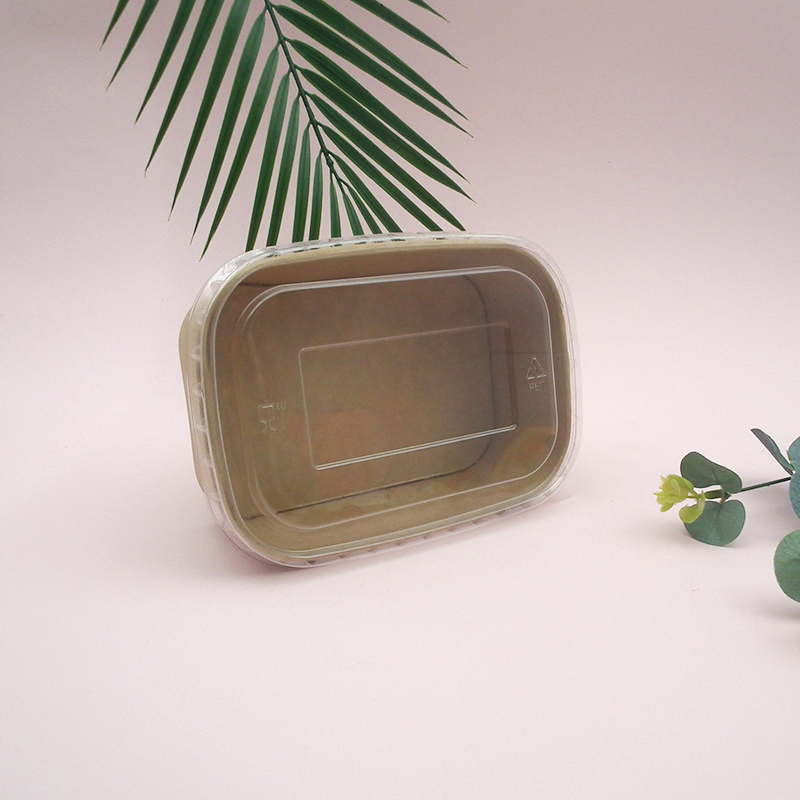 Бумажный контейнер прямоугольный 750 мл WM12