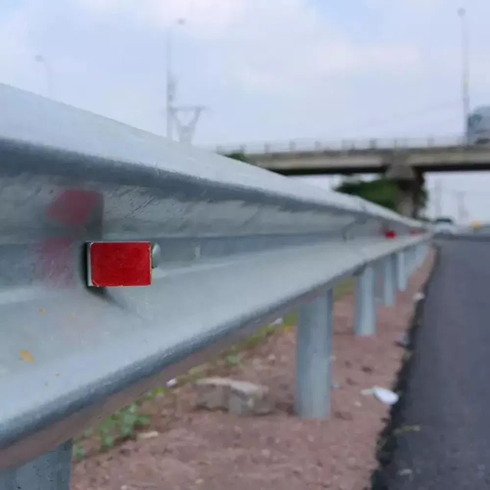 Aashto Standard W Beam Metal Crash Barrier Hot Dipped Galvanized Roadside Guardrail