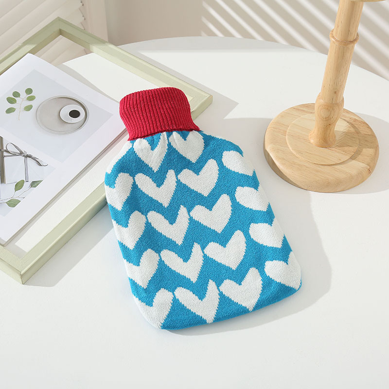 OEM Manufactory Promotional Custom Design Acrylic Fashion Colorful Knitted Hot Water Bottle Cover
