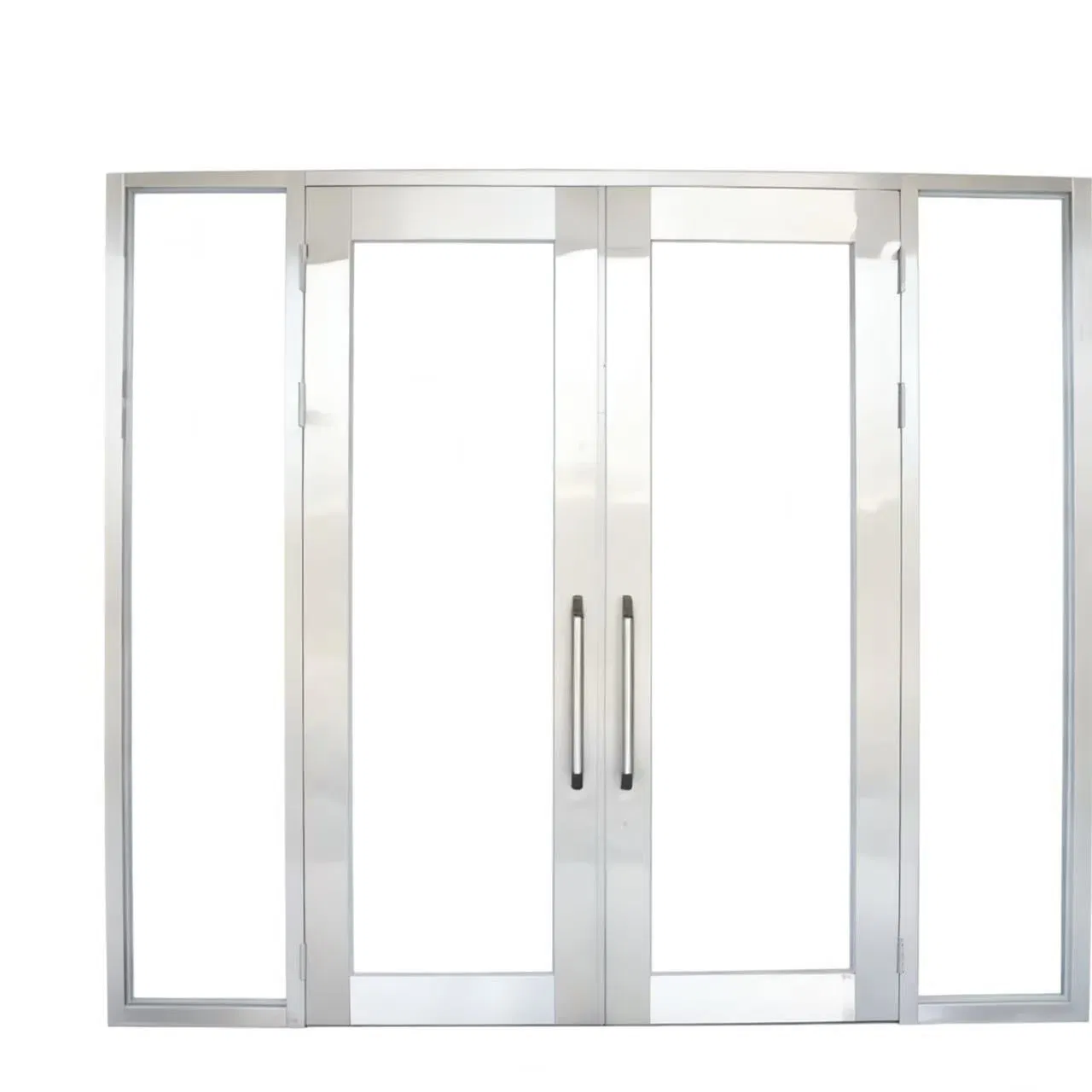 Fire Rated Glass Door Ingle & Double Fireproof Door with Stainless Steel