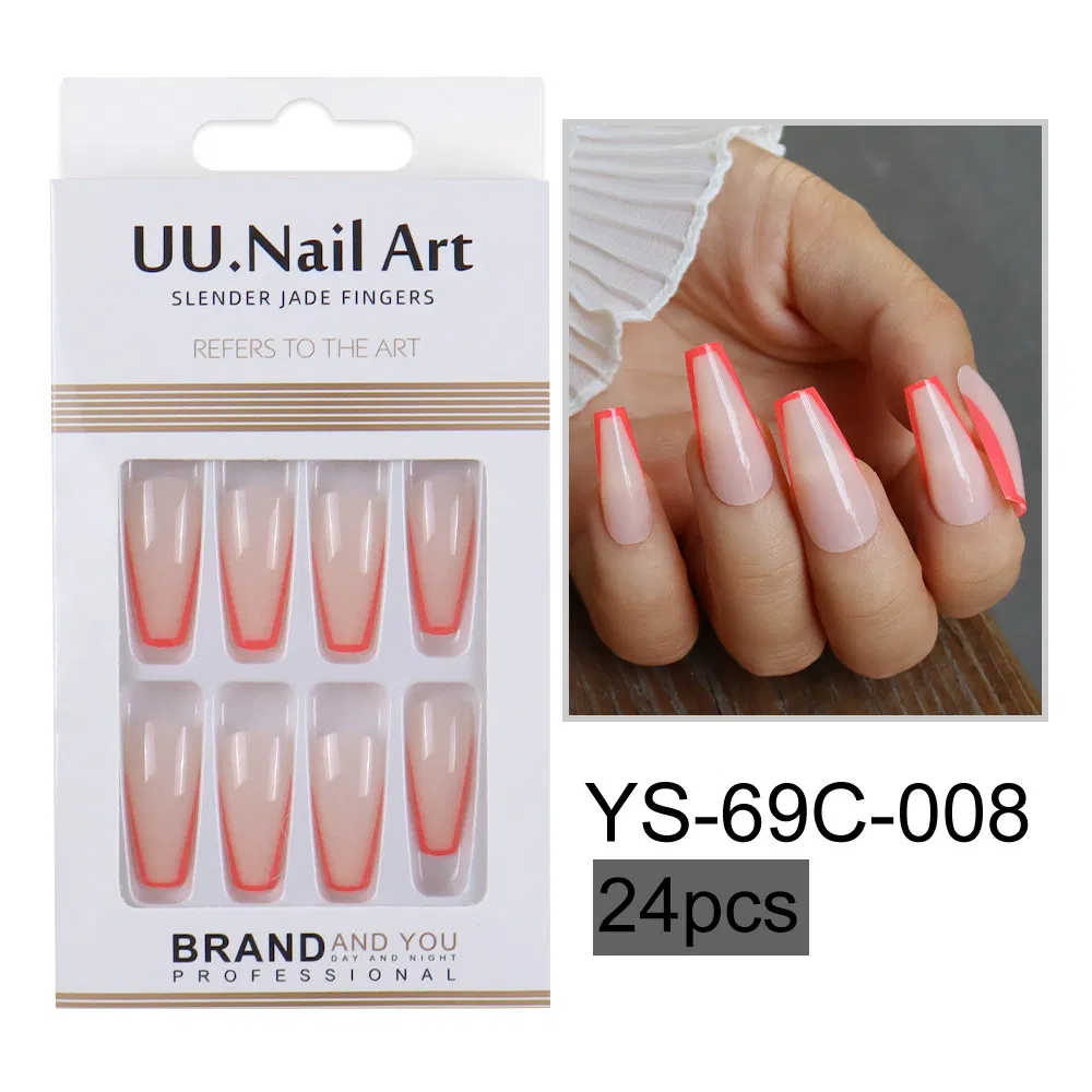 Artificial Fingernails Long Fake Nails Press on Nails Tips