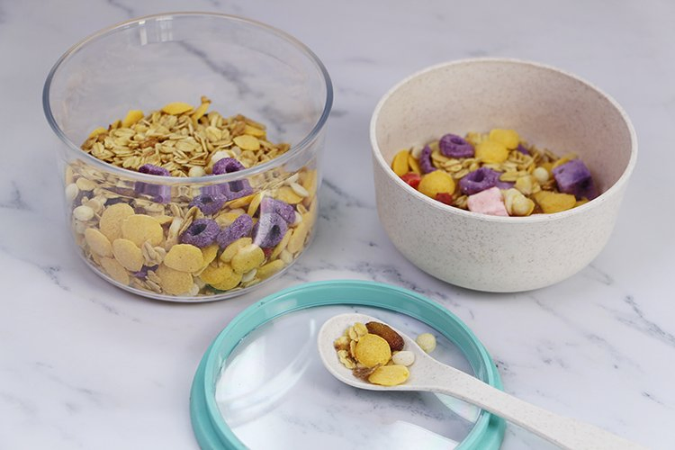 High Quality Plastic Round Airtight Clear Coffee Food Storage Container Set