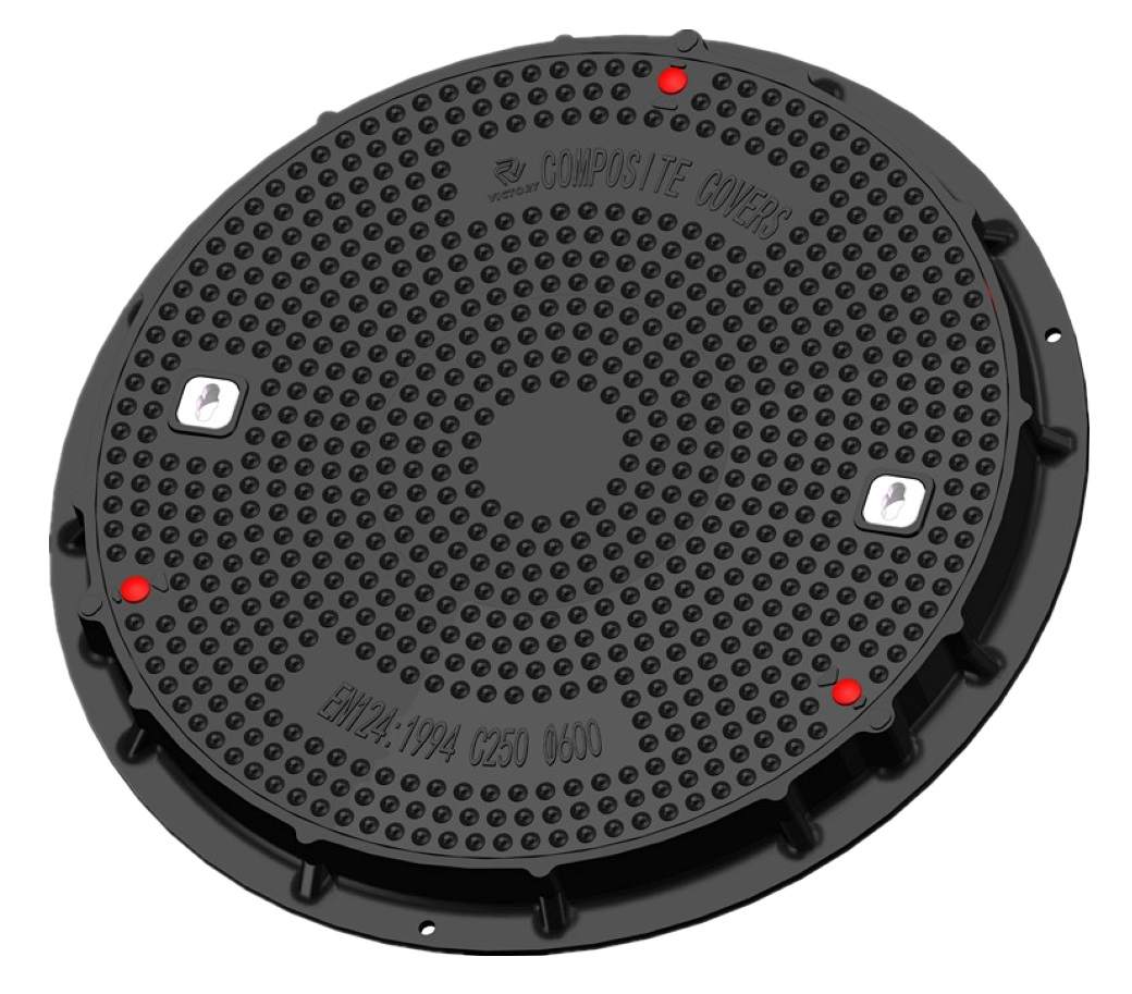 High Quality SMC Composite Manhole FRP GRP Fiberglass Waterproof Telecom Round Manhole Cover and Frame Resin Watertight Manhole Cover Manufacturer and Supplier