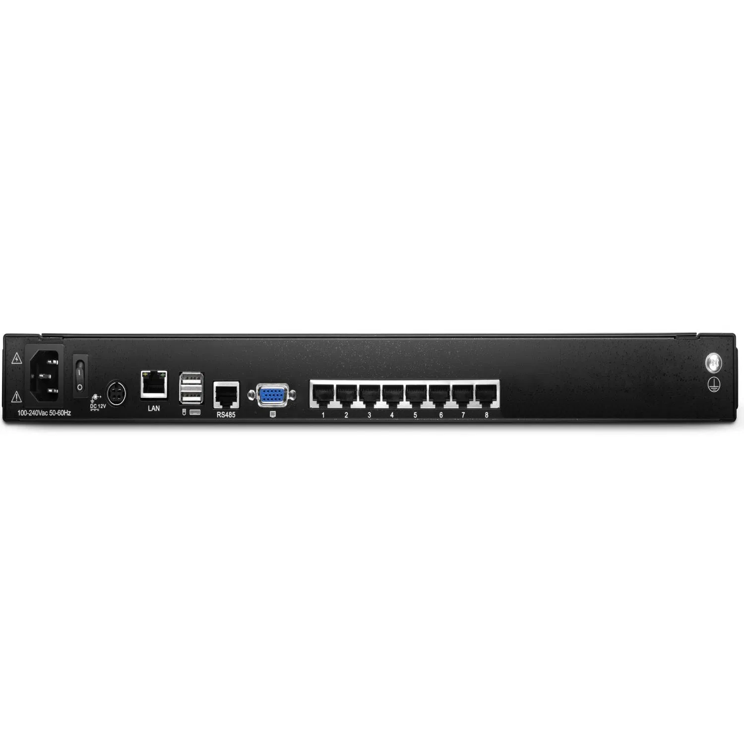 KVM-коммутатор 8 портов USB+HDMI, 1U, с LCD