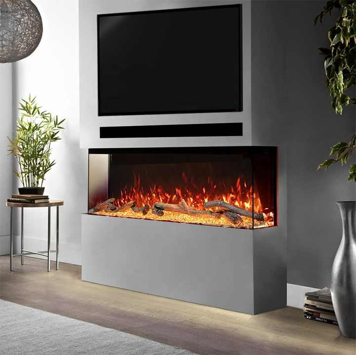 New Fashion Home Furniture 3 Sided Electric Fireplace