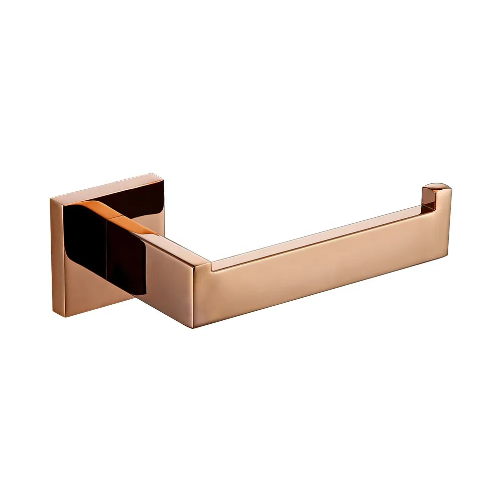Rose Gold Stainless Steel Wall Hook Toilet Paper Holder Towel Ring Towel Bar Bathroom Accessories
