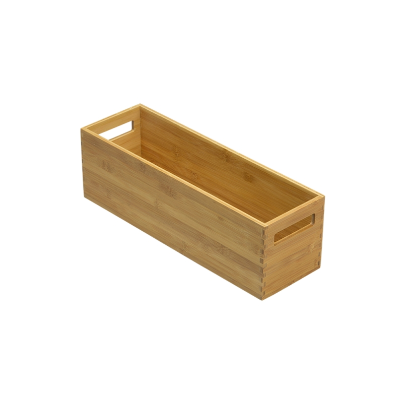 Bamboo Storage Bins Set Storage Baskets Sundry Closet Cabinet Shelf Box Crates Kitchen Food Container
