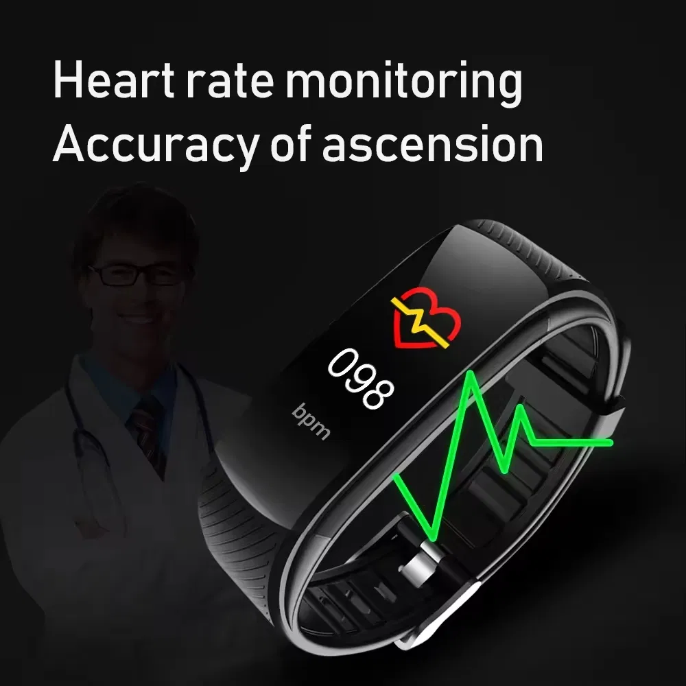 New C5s New C5s Smart Band Waterproof Fitness Tracker Blood Pressure Heart Rate Monitor Smart Bracelet Watch Sport for Huawel Lphone Waterproof Fitness Tracker