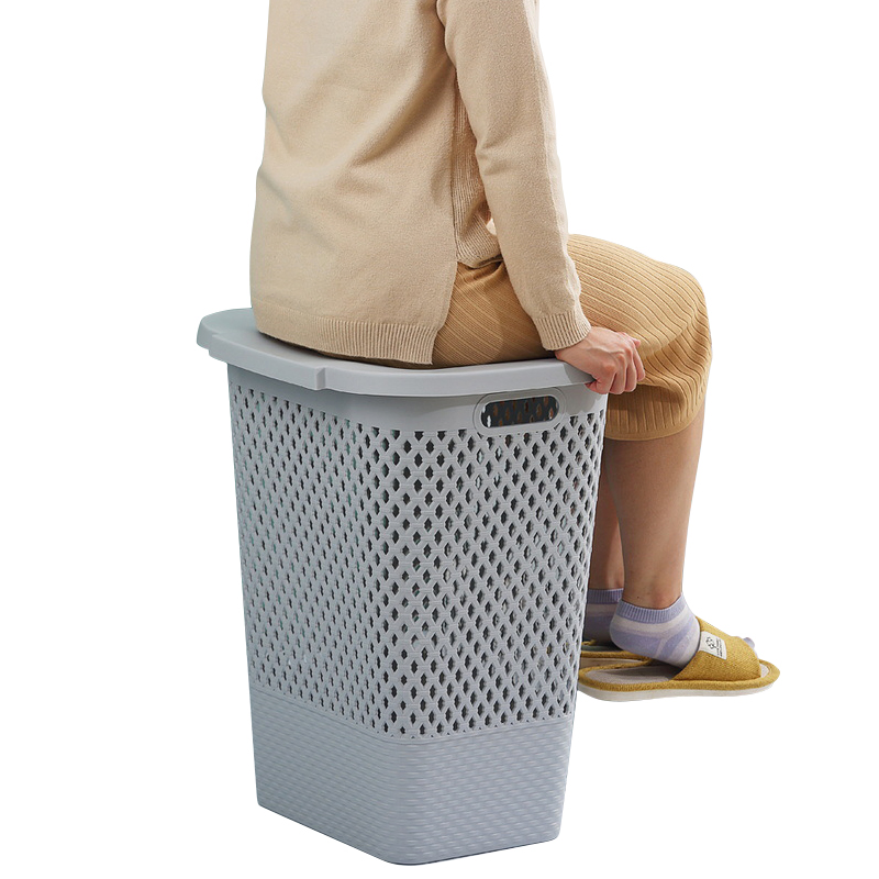 Wholasale New Minimalist Plastic Toys Laundry Organizer Basket Bathroom Clothes Storage Basket