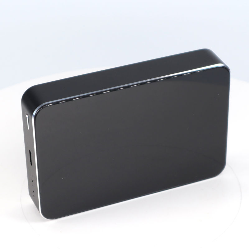 Compact Mini Tempered Glass Wireless Power Bank with Capacity 10000mAh for Smartphones