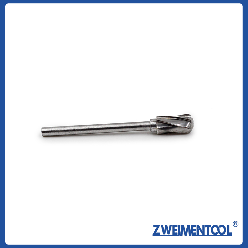 Carbide Burr Set with 1/4'' (6.35mm) Shank 8PCS Double Cut Solid Carbide Rotary Burr Set for Die Grinder Drill, Metal Wood Carving, Engraving,Polishing,Drilling