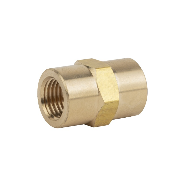 Brass Male to Female Thread Hexagonal Nipple for Plumbing Pipe Fittings