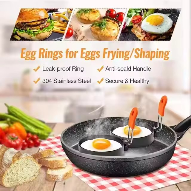 Stainless Steel Non-Stick Round Fried Egg Ring Pancake Egg Mold