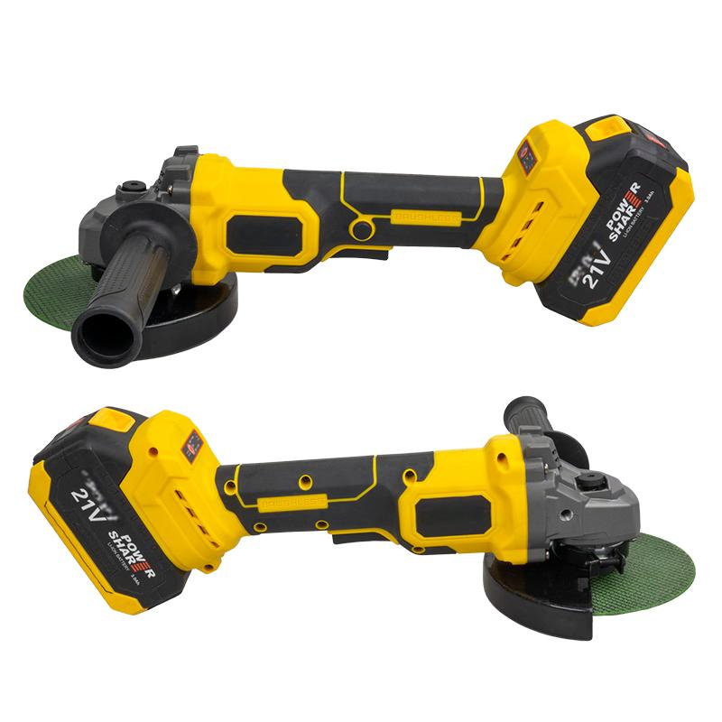 Industrial Power Tool 21V Fast Charging Cordless Grinder Overload Protection Power Tool Angle Grinder