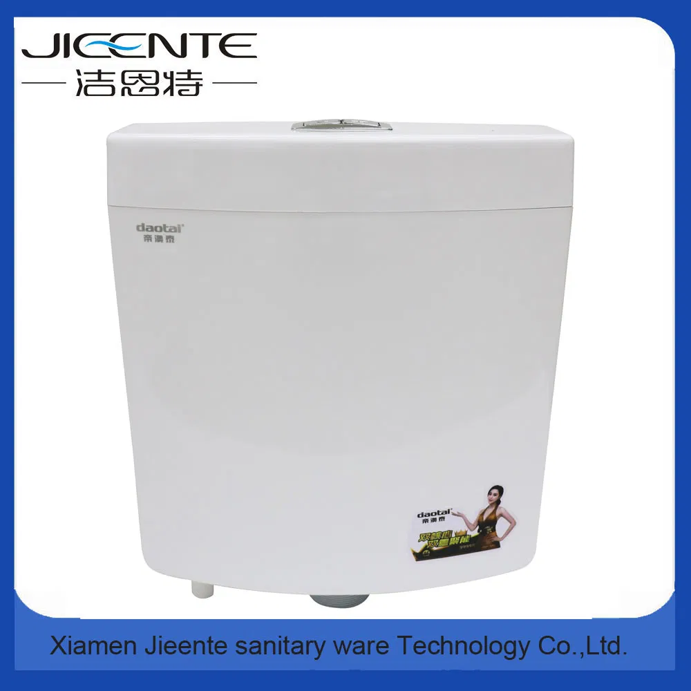 Toilet Tank with Dual Push Button