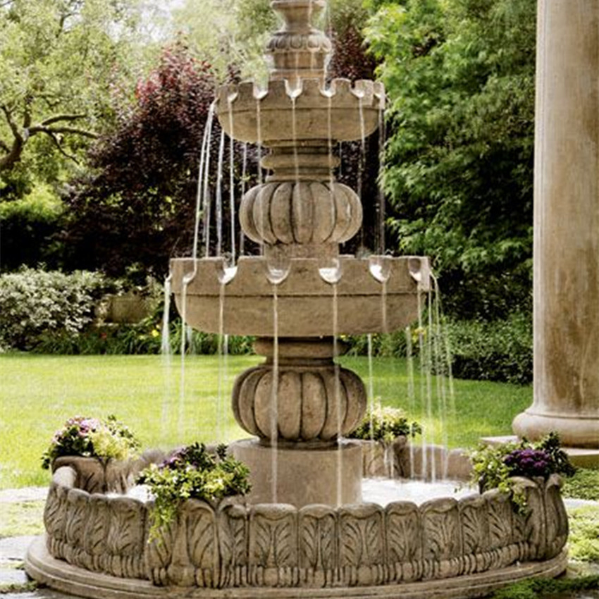 Outdoor Decoration Beautiful Antique Marble Fountain