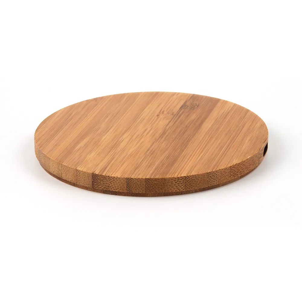 Wooden Bamboo Material Shell Eco Friendly Wireless Phone Charger 15W