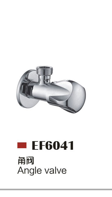 Bathroom Hardware Polish and Chrome Plated Zinc Alloy Handle Brass Angle Valve