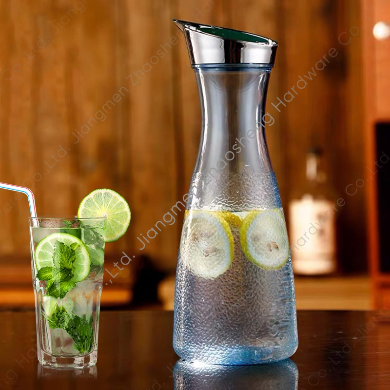 Serving Juice Jug Plastic Beverage Pitcher Polycarbonate Water Carafe with Lids