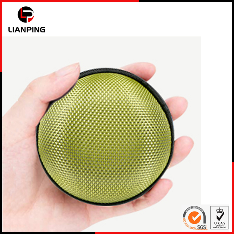 Круглый жесткий чехол EVA для наушников с сетчатым карманом