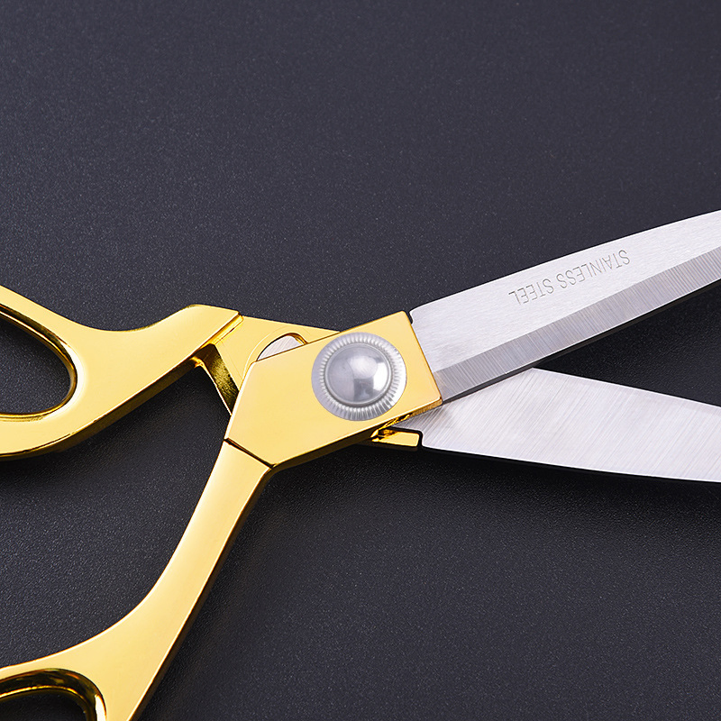 Best Selling Stainless Steel Gold-Plated Alloy Sewing Clothing Tailor's Scissors