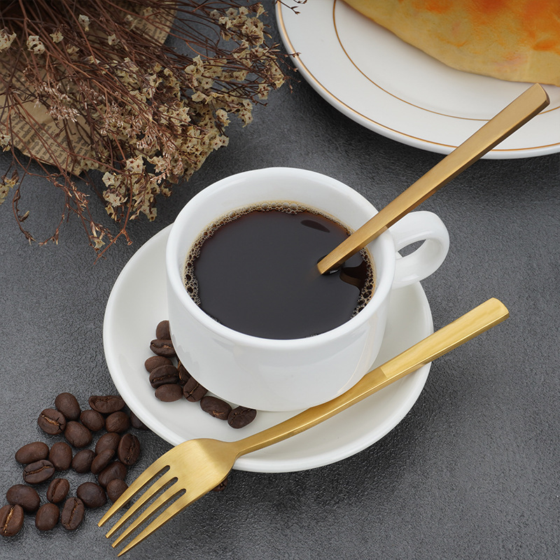 24PCS Modern Design Gold Stainless Steel Cutlery for Parties Weddings