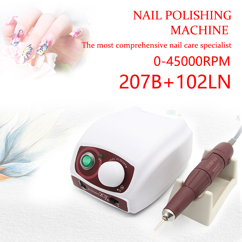 Drill Machine 45000rpm Professional Electric Nail Drill for Jewelry Acrylic+Gel Nails Manicure Pedicure Polishing Home Salon
