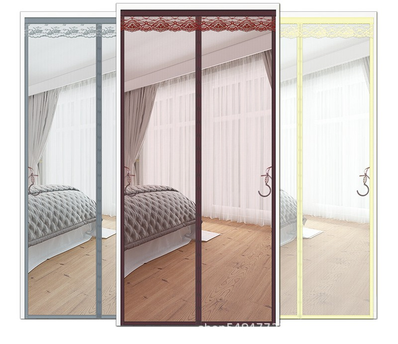 Hot Selling High Quality Fiberglass Magnetic Door Screen in Anti Insect Mosquito Fly Screen Curtain Mesh