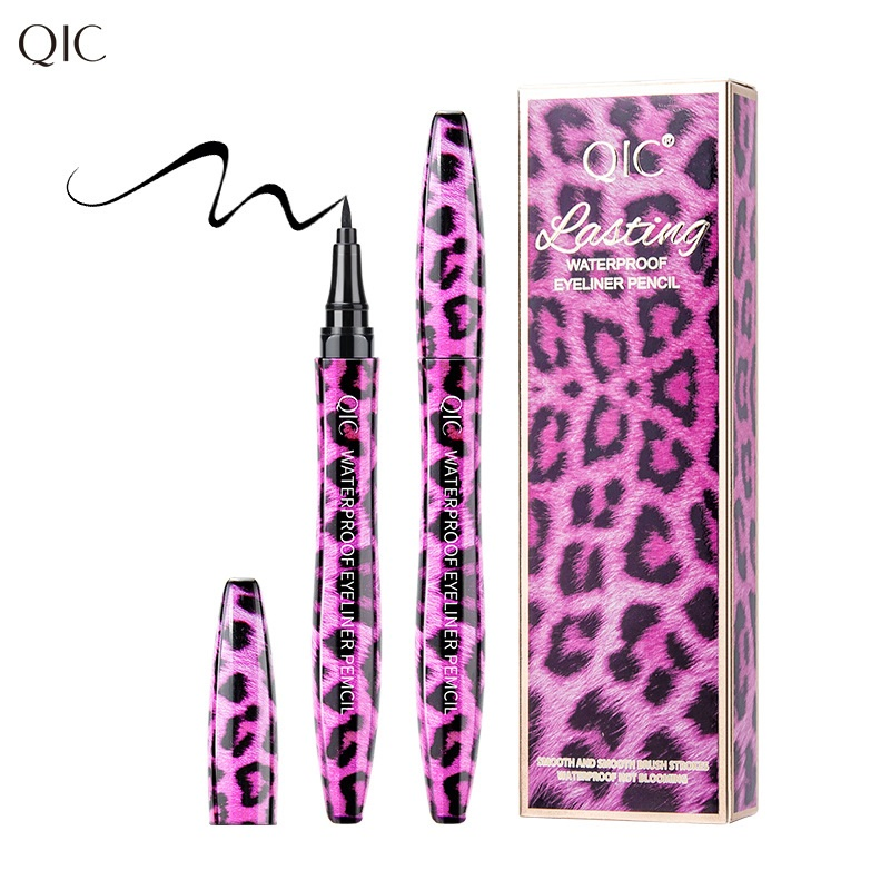 EL14 Qic Douyin The Same Type of Red Leopard Line Eyeliner Pen, Waterproof Non-Halo Dye Quick-Dry Eyeliner Liquid Pen Manufacturers Source