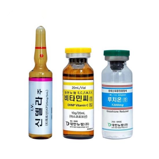 Wholesale High Quality Glutathione Injection Face Body Whitening Injection Glutax Cindella Thioctic Acid Glutathione Luthione Vitamin C Dermal Filler